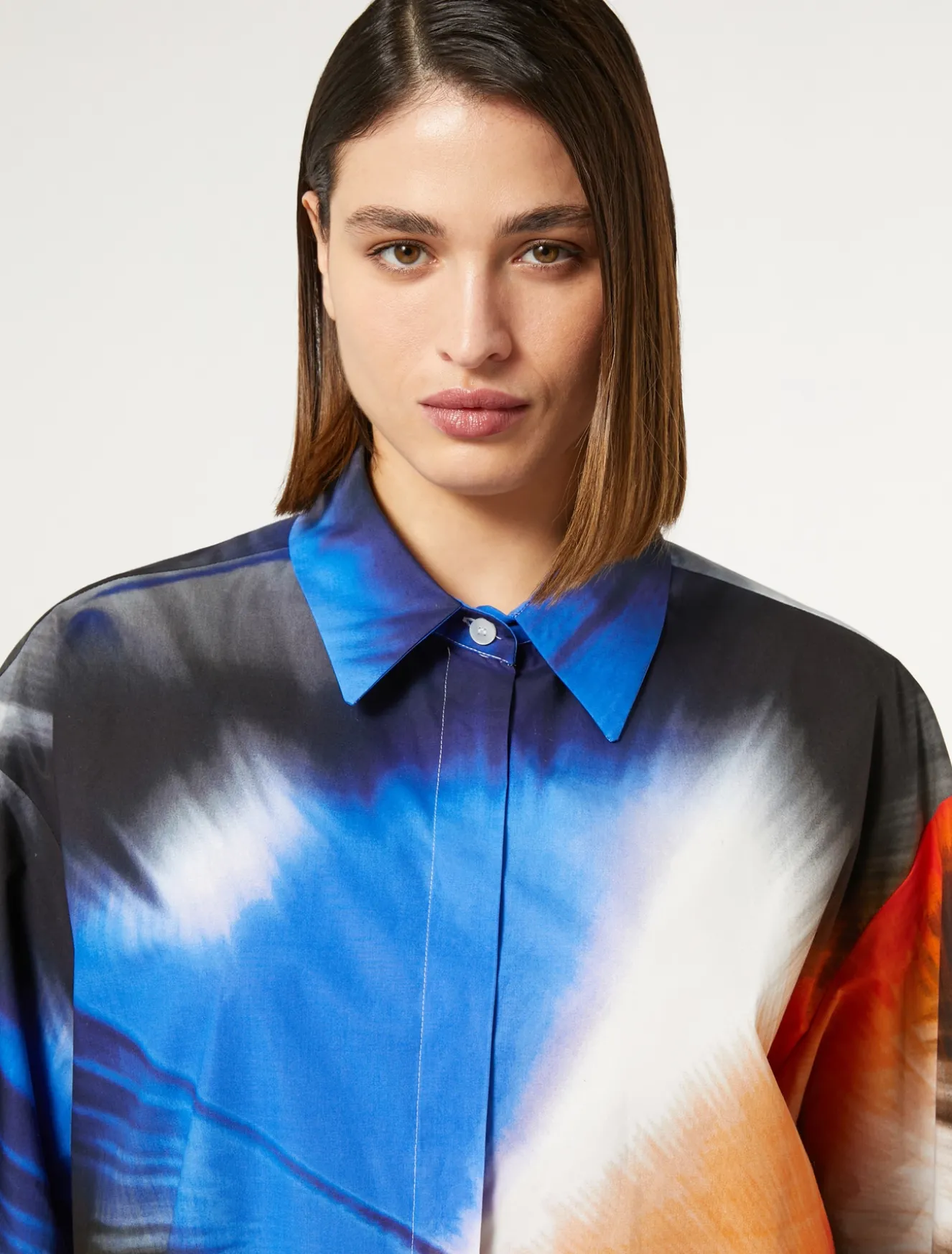 Flash Sale Marina Rinaldi Camicia in popeline stampato BIANCO