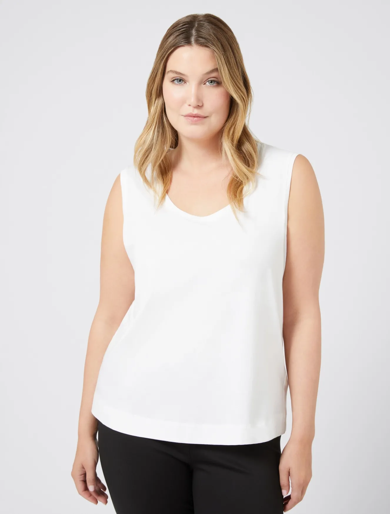 Flash Sale Marina Rinaldi Top in jersey BIANCOOTTICO