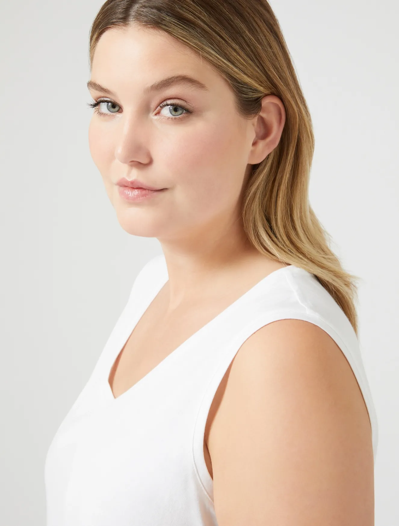 Flash Sale Marina Rinaldi Top in jersey BIANCOOTTICO